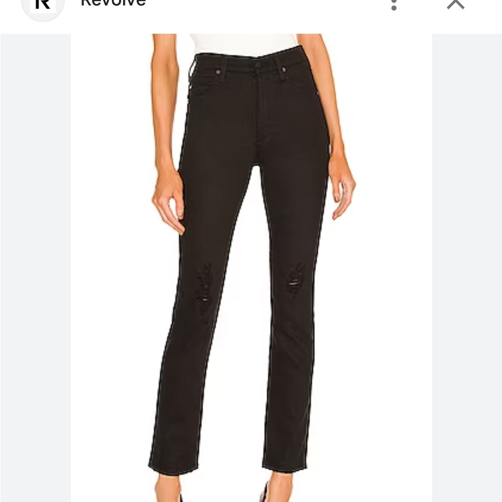 AG Alexxis Slim - High Rise Vintage Slim, SZ 25, Color/Black/Noir, NWT